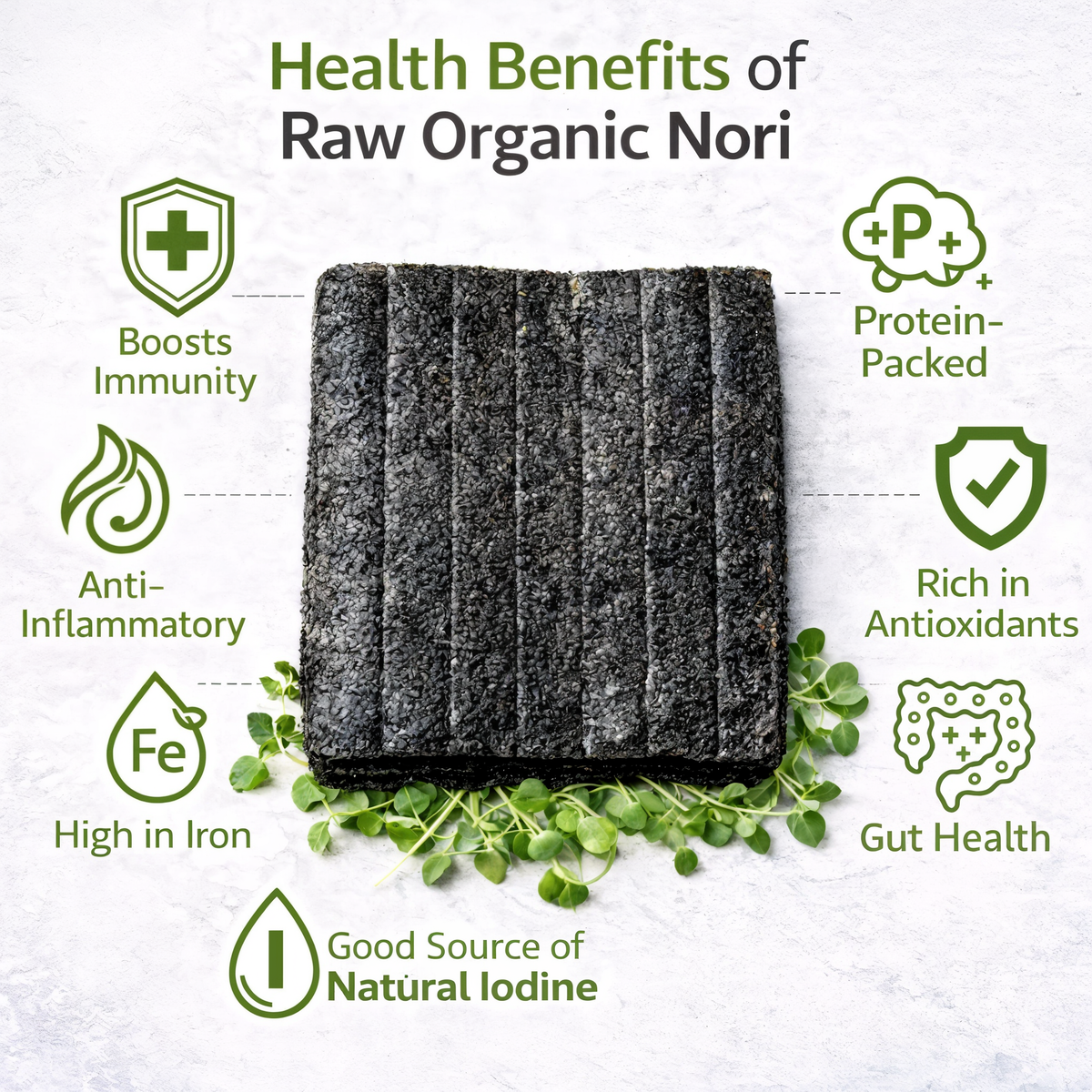 メンテナンス NORI Raw Organic Nori Seaweed Sheets 50 pack - Sushi Wraps – RawNori.com