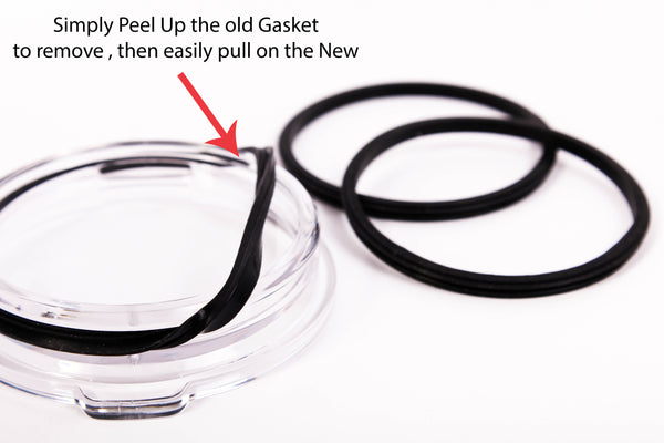 Replacement Rubber Gasket Seal Ring 30 oz Tumbler Vacuum Stainless Steel Cup Flex Spare Yeti Ozark Trail Rocky Mountain Mossy Top Lid CocoStraw Brand
