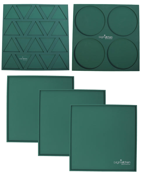 Set of 3 - 14" x 14" Silicone Sheets for Excalibur Dehydrator Bright Kitchen Re-Usable Non-Stick Mat