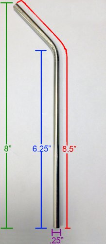 CocoStraw 10 Reusable Straws - Stainless Steel Drinking - Set of 10 + Cleaner - Eco Friendly, SAFE, NON-TOXIC non-plastic- CocoStraw Brand