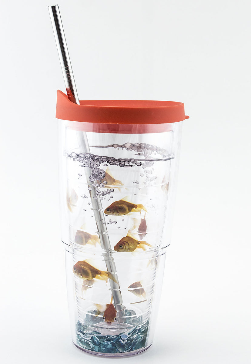 Tervis Sea Life Tumbler with Lid and Straw, 24oz