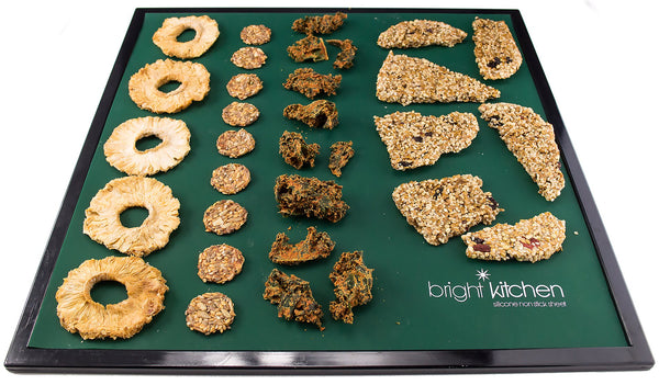 Set of 3 - 14" x 14" Silicone Sheets for Excalibur Dehydrator Bright Kitchen Re-Usable Non-Stick Mat