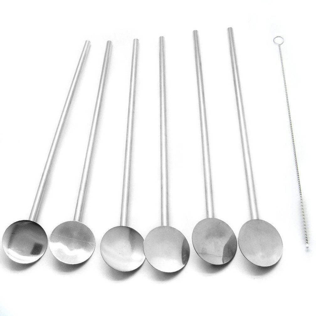 StainlessLUX 77503 Brilliant Stainless Steel Long Spoons / Stirrer Set (2  Pieces / Set)