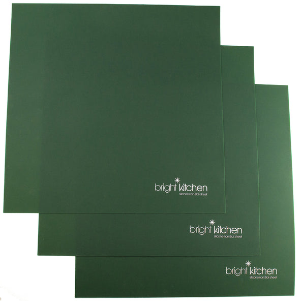 Set of 3 - 14" x 14" Silicone Sheets for Excalibur Dehydrator Bright Kitchen Re-Usable Non-Stick Mat