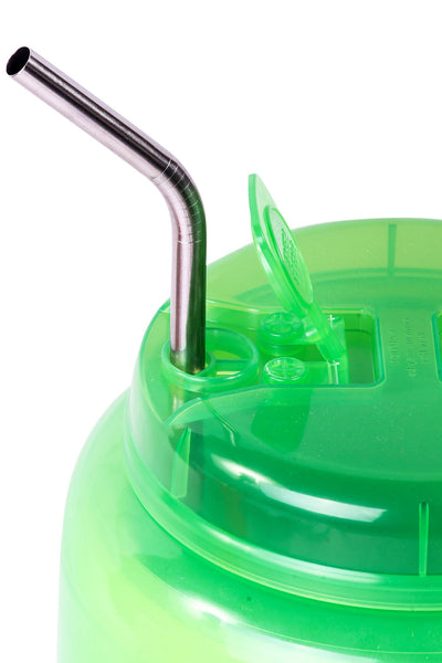 2 JUMBO 14" Stainless Steel Straws 100 oz HUGE SUPER LONG Drinking Wide Compatible With Whirley Insulated Travel Mug FOAM Truck Stop Cups