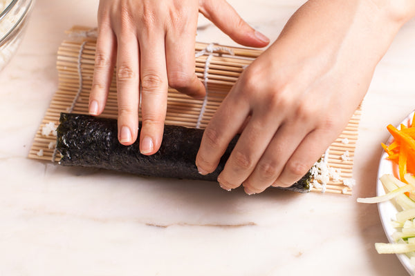 Sushi Roll Bamboo Mat Roller Makisu Sustainable Wood Reusable Sheet Washable