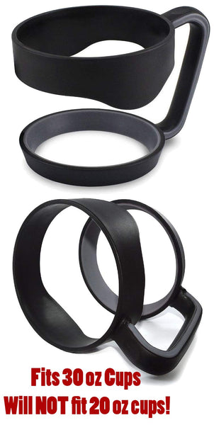 Travel Mug Sip Straw Lid 30 oz Flip Suction Replacement Top Cap Vacuum Insulated Tumbler Rambler Suck Sippy Mouth Spill Bottle Fits Yeti Ozark Polar Sic Rocky CocoStraw (1 Sip Lid + 1 Handle 30oz)