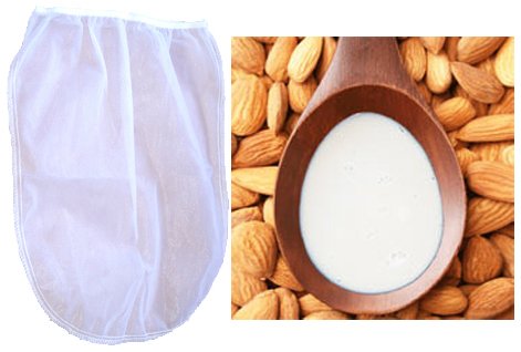 Nut Milk Bag Strainer for Raw Foods, Fine Mesh, 1 Gallon Size - Juicing, Canning, Sprouting and More!