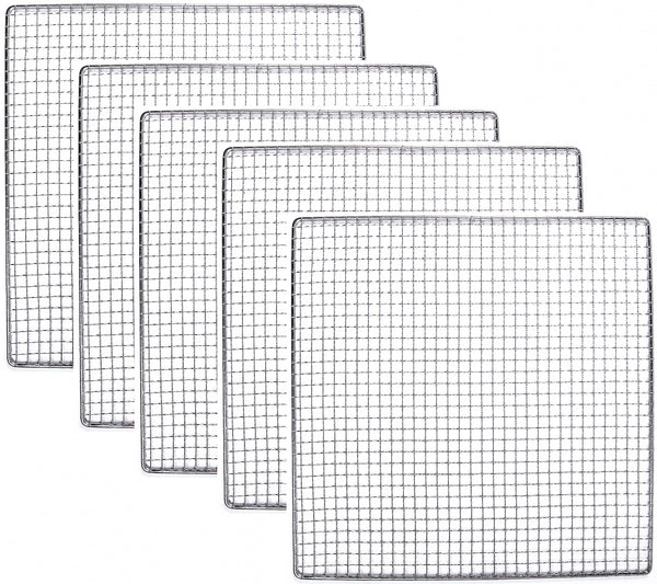 Stainless Steel Tray Compatible With Excalibur Dehydrator Replacement UPGRADE Food Shelf Mesh Screen by Bright Kitchen