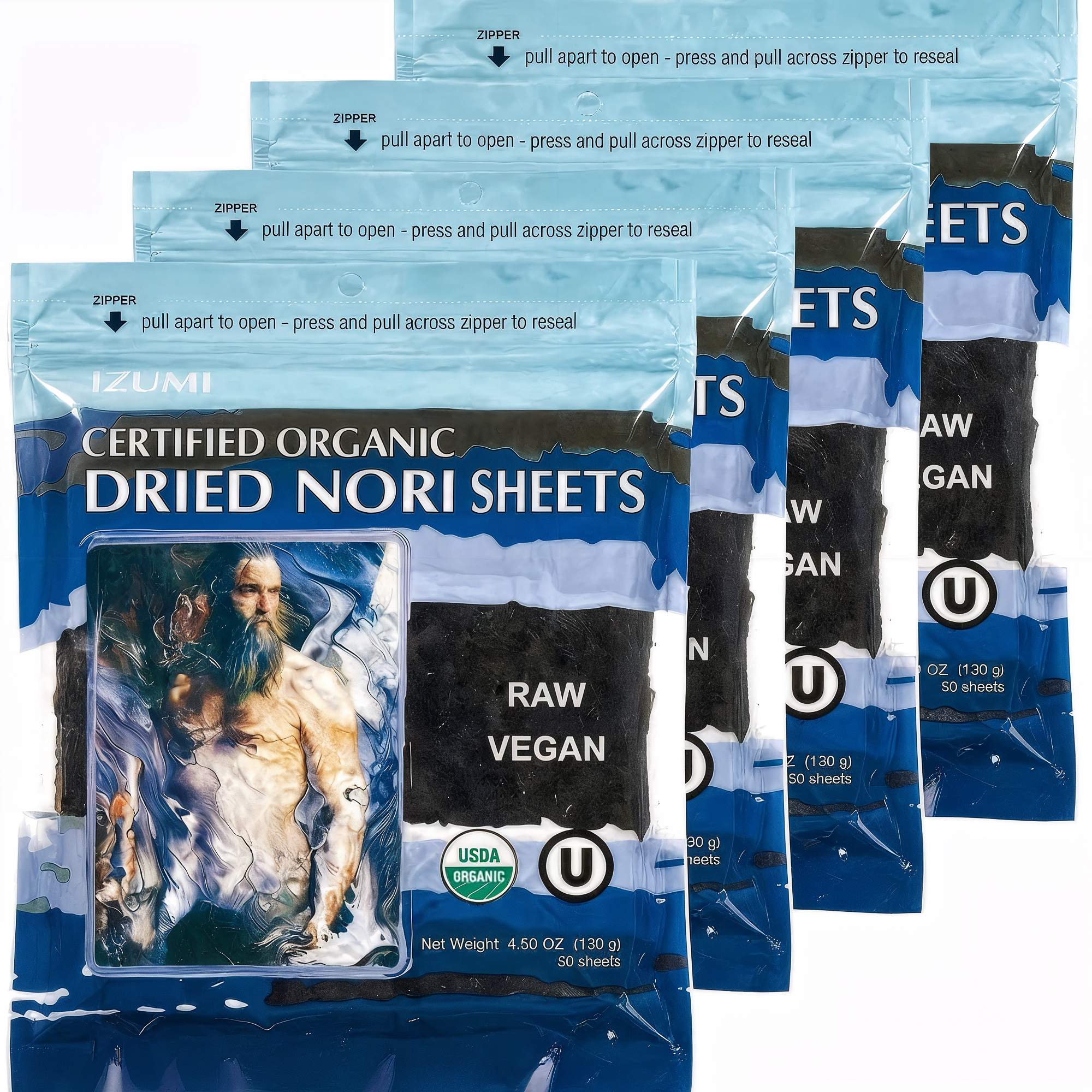 Raw Organic Nori Seaweed Sheets 50 pack - Sushi Wraps – RawNori.com