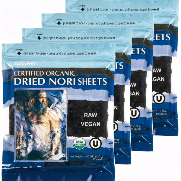 Raw Organic Nori Seaweed Sheets 200 pack