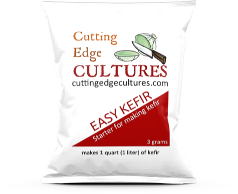 Cutting Edge Cultures Easy Kefir Starter Culture, 1 Packet, 5g, Makes 1 Quart
