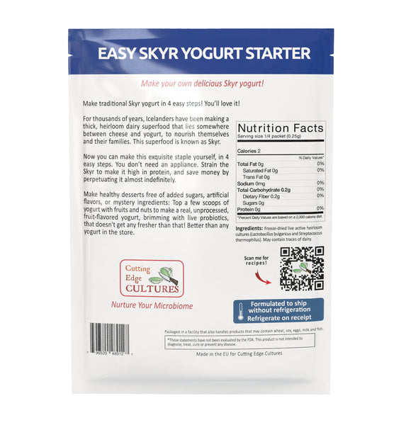 Easy Skyr Yogurt Starter Cutting Edge Cultures