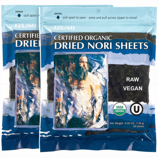 Raw Organic Nori Seaweed Sheets 100 pack