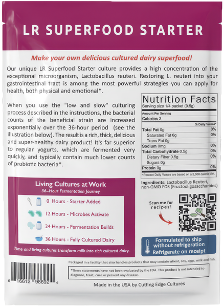 LR SuperFood Starter Culture L. Reuteri