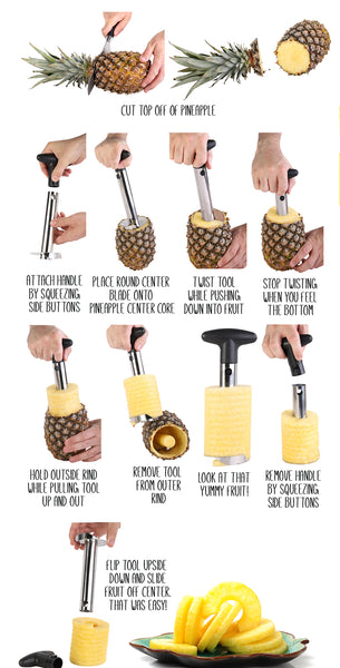 Pineapple Slicer Corer Tool Stainless Steel