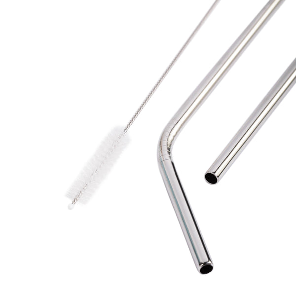 4 Pcs Reusable Metal Drinking Straws 8.5 Inch Stainless Steel Straw 6mm Diameter Wide -Compatible with 20oz Yeti Tumblers Eco-Friendly Washable non-plastic or glass - UNbreakable