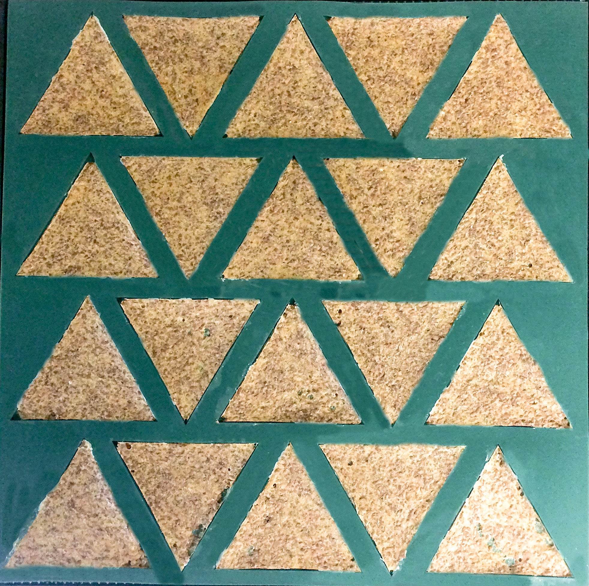 Dehydrator Triangle Chip Mold Silicone Mat for Excalibur Dehydrators 14" x 14"