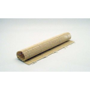 Set Of 2 Japanese Style Sushi Roll Maker Bamboo Rolling Roller Mat Preparation Equipment 24 X 24Cm