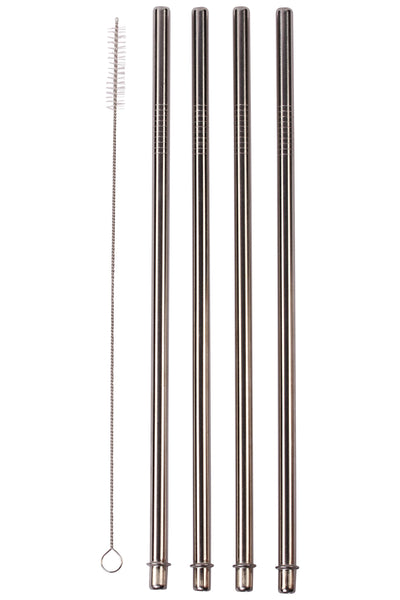 4 Bend Stainless Steel Straws for Rocky Mountain 30 Ounce Double-Wall Tumbler Vacuum Cup - CocoStraw Brand Drinking Straw TV (4 WIDE straws + Straw Lid)