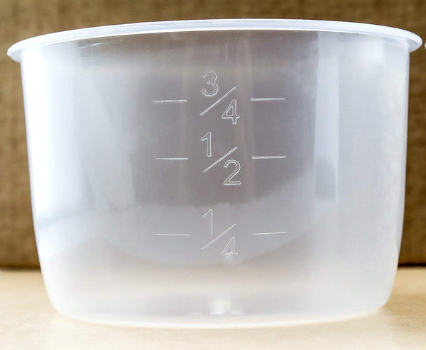 2 Pack Rice Measuring Cup Clear Bright Kitchen Brand Cooker Replacement Cup Plastic (2 Rice Cups)