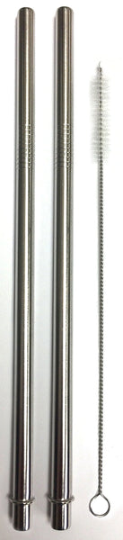 Travel Mug Replacement Straws- 2qty - Stainless Steel Drink for Hot & Cold Grande To-Go Drinking Tumbler Rambler Cups