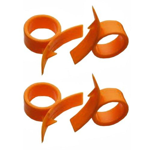 4 Round Orange (Citrus Fruit) Peelers