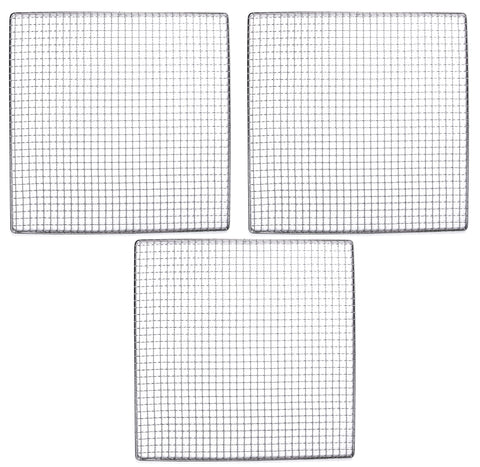 3 Stainless Steel Trays Compatible With Excalibur Dehydrator Replacement UPGRADE Food Shelf Mesh Screen by Bright Kitchen