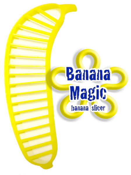 Banana Slicer Cutter * Banana Magic * Kitchen Tool - Handy Gadget instantly slice chop banana chips no knife necessary !