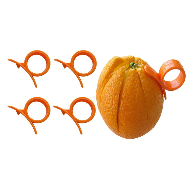 4 Round Orange (Citrus Fruit) Peelers
