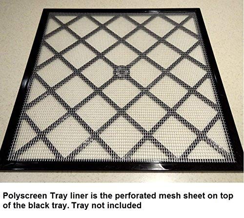 Excalibur 14" x 14" Polyscreen Mesh Tray Screen Inserts for 5 and 9 Tray Excalibur Dehydrators (9 Pack)