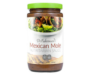 Dr. Fuhrman Mexican Mole Nutritarian Sauce Vegan 12 oz SOS Free Jar Pasta Dip