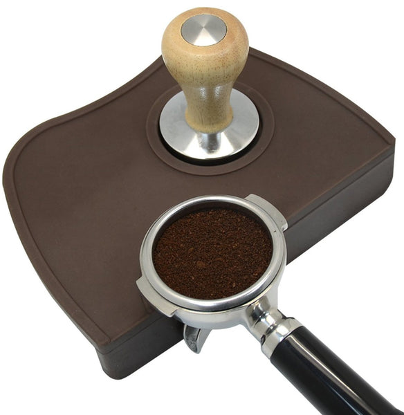 Espresso Tamping Mat Tamper Holder Dropped Edge Corner Silicone Non-Slip Barista