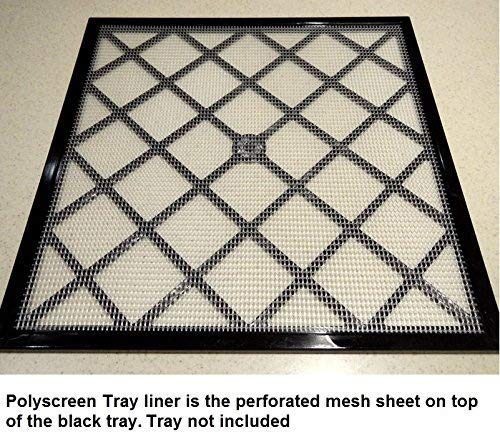 Excalibur 14" x 14" Polyscreen Mesh Tray Screen Inserts for 5 and 9 Tray Excalibur Dehydrators (5 Pack)