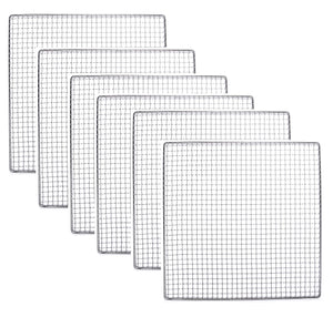 6 PACK - Excalibur Dehydrator Stainless Steel Tray Replacement UPGRADE Food Shelf Mesh