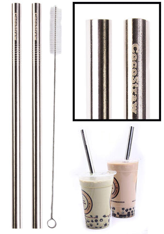 Venti Travel Mug Replacement Straws 2qty - Stainless Steel For Hot & Cold  To-Go Drink Cups