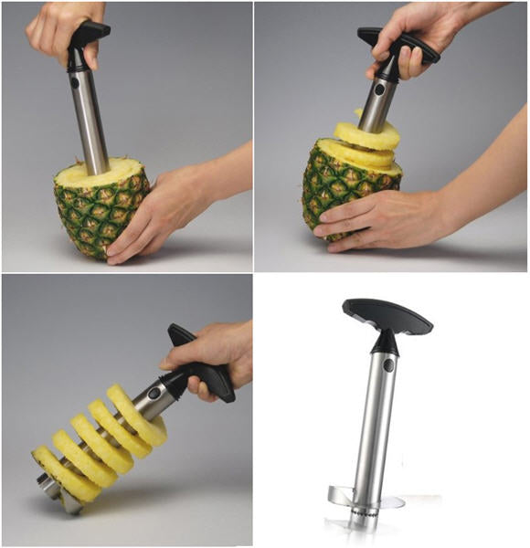 Pineapple Slicers Corer Tool Stainless Steel Remove Center Core Peel Cut