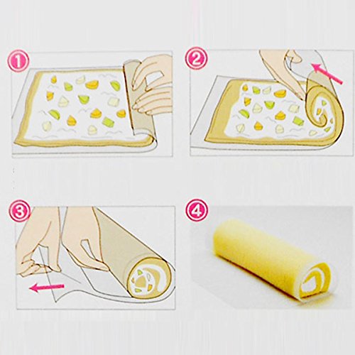 Sushi Roll Cake Roll Maker Silicone Rolling Mat Picnic Lunch Maker Bakeware Mat by Rawori