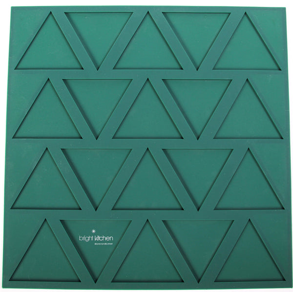 3 Flat Sheets + 1 Triangle Chips Mold - 14" x 14" Silicone Sheets for Excalibur Dehydrator Bright Kitchen Re-Usable Non-Stick Mat (3 Flat + 1 Triangle)