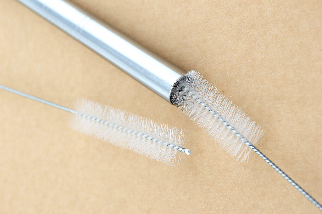 4 PK Stainless Steel Straw With Cleaning Brush 