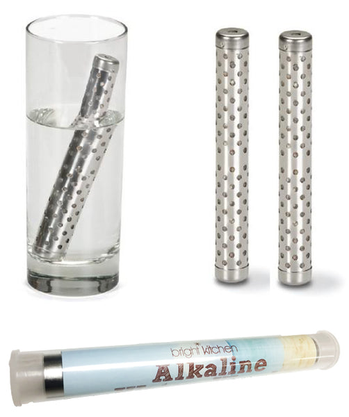 Alkaline Water Wand by Bright Kitchen Stick ReUsable Portable Make Your Own High 9.5pH Mineral Water Makes 100 gallons