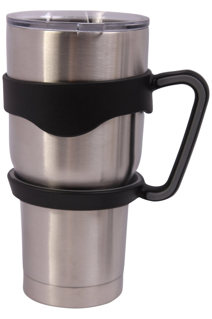 Drinco 14-Ounce Double-Wall Vacuum-Sealed Stainless Steel Coffee Mug, Black