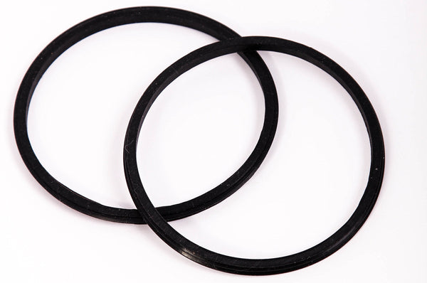 2 Pack Replacement Rubber Gasket Seal Ring 30 ounce oz Tumbler Vacuum Stainless Steel Cup Flex Spare O-Ring Top Lid CocoStraw Brand (2 Pack Gaskets 30oz + 4 Stainless Straws)