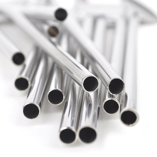48 Pcs Stainless Steel Spoon Straws, Straw Stirrers, 7.5 inch, Party Favor