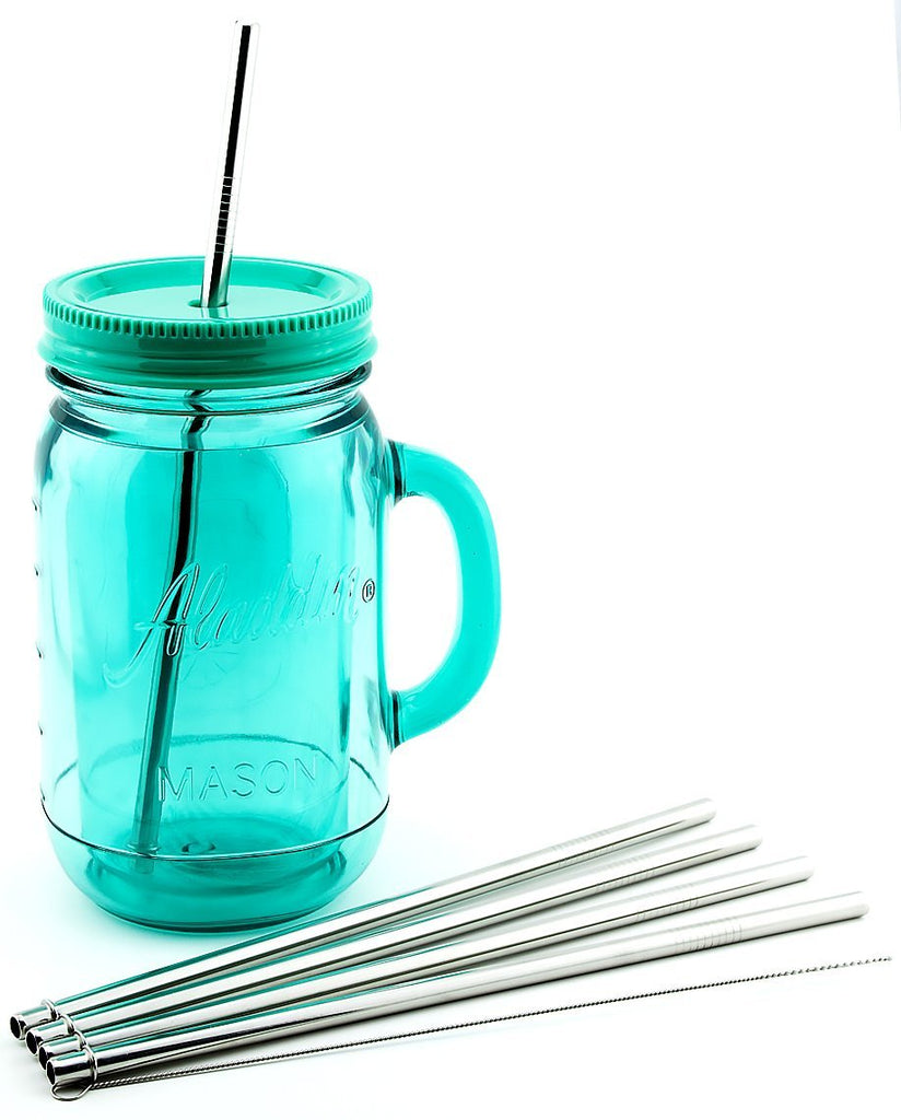 4 Pack CocoStraw for Bubba Envy 24 oz Big Tumbler PerfectFit 18/8 Stainless Steel Drinking Straws with Cleaning Brush