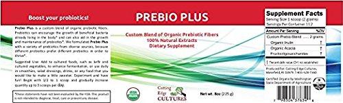 Cutting Edge Cultures Prebio Plus + Kefir Starter Culture Prebiotic Fiber Powder Best Custom Blend of Organic Prebiotic Fibers Dietary Supplement (1 Prebio Plus + 1 Kefir 20g)
