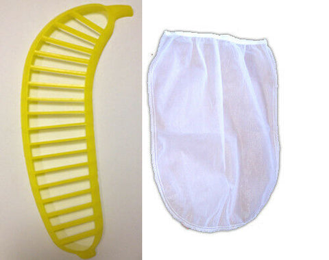 Nut Milk Pulp Almond Stainer Bag XL (1 gal) + Banana Slicer Tool