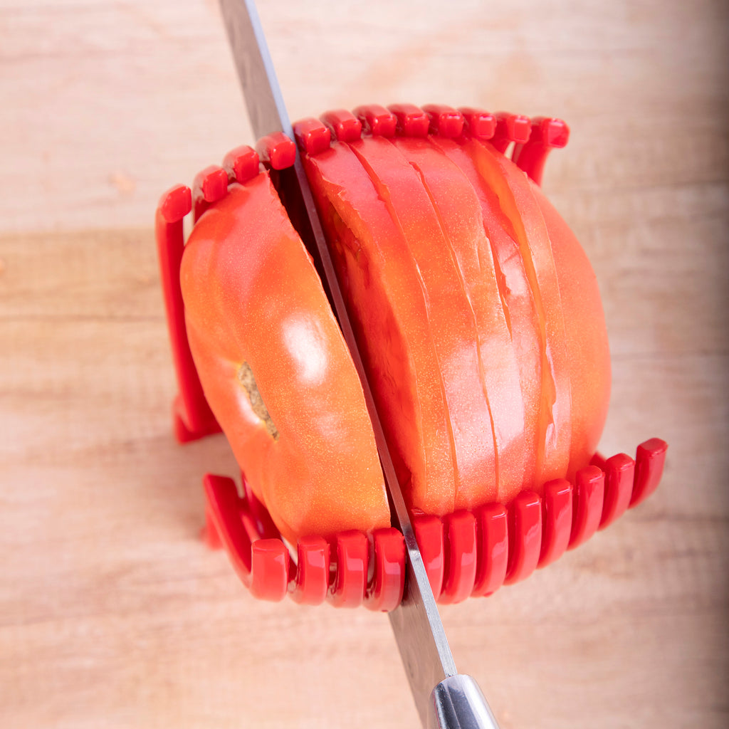 Slicers Tomato Onion Vegetables Slicer Cutting Aid Holder Guide Slicin -  SmarteLiving