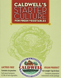 Vegetable Starter Culture Six pouches 12g by Caldwell