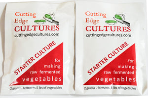 Cutting Edge Cultures Vegetable Starter Culture, 2 Pouches, 4g